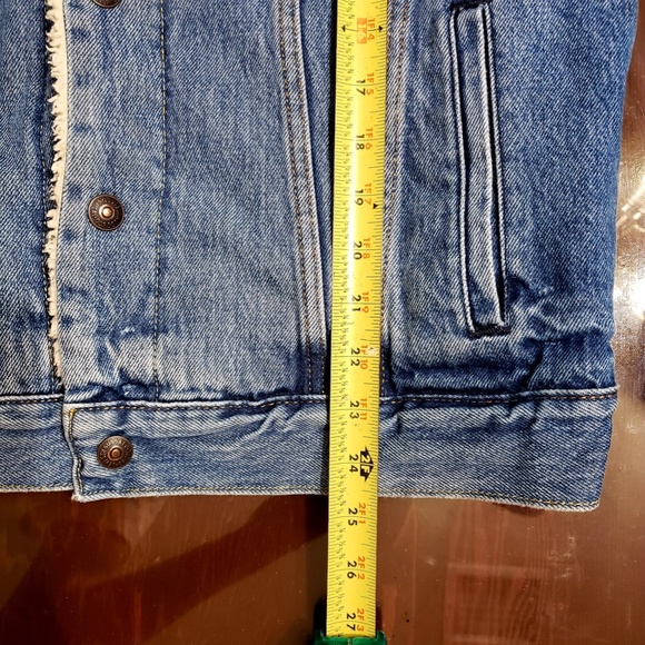 Levis Sherpa Denim Jean Trucker Jacket Premium Small - Picture 5 of 7